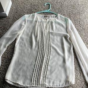 Banana Republic White Tuxedo XS blouse